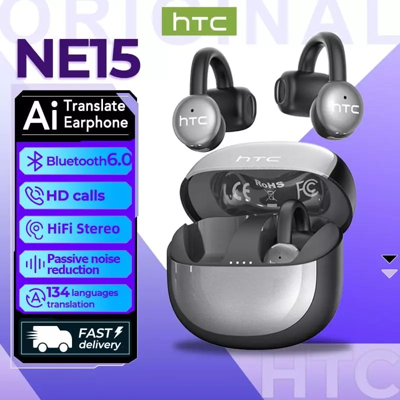 HTC NE15 หูฟังแปลภาษา AI บลูทูธไร้สาย