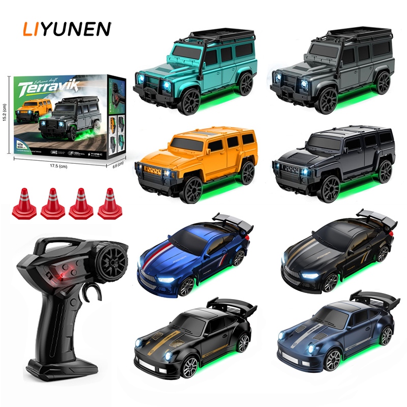 1/64 4WD RC Drift MINI รถของเล่น 2.4G รีโมทคอนโทรล Off-Road Racing รถเดสก์ท็อปพ็อกเก็ตของเล่นรถเด็กของขวัญ