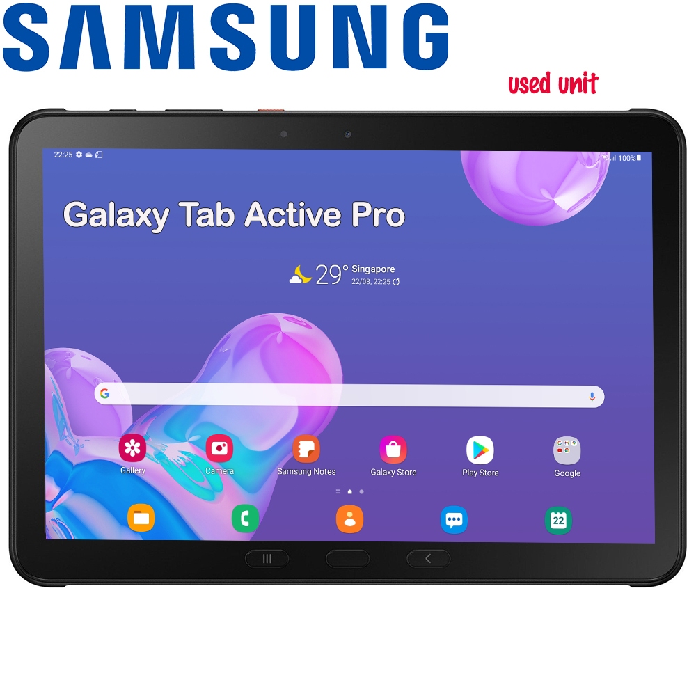 90% ใหม่ Samsung Galaxy Tab Active Pro T545 LTE Call SIM 4G Cellular 10 นิ้ว Wi-Fi 4GB/64GB Dex 7600