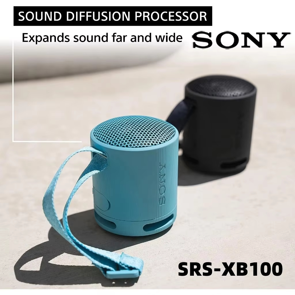 SONY SRS-XB100 ลําโพงไร้สายแบบพกพา | XB100 | บลูทูธ | 16 ชั่วโมง | EXTRA BASS