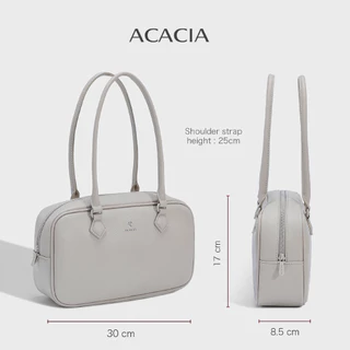 ACACIA Sage - กระเป๋า Boston ผู้หญิง หนัง PU พรีเมียม หูหิ้วคู่ สะพายไหล่ได้