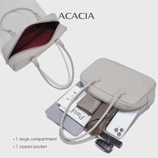 ACACIA Sage - กระเป๋า Boston ผู้หญิง หนัง PU พรีเมียม หูหิ้วคู่ สะพายไหล่ได้