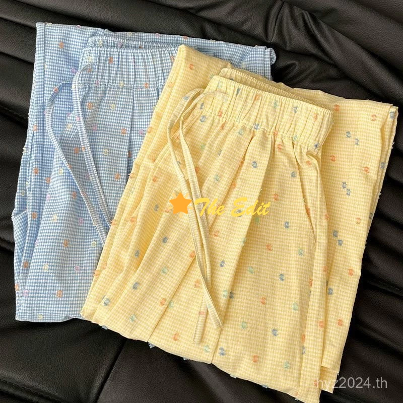 🌟พร้อมส่ง🌟โดปามีน กางเกงลำลองฤดูร้อน ทรงหลวม สบายตัว มาพร้อมเมล็ดพืช