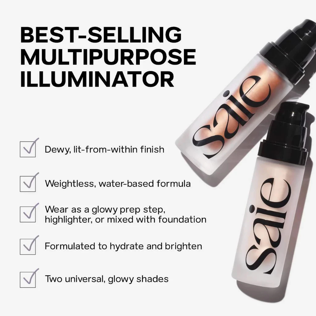 Lightweight Glowy Gel สําหรับ Dewy Skin & Multipurpose Highlighting 30ml