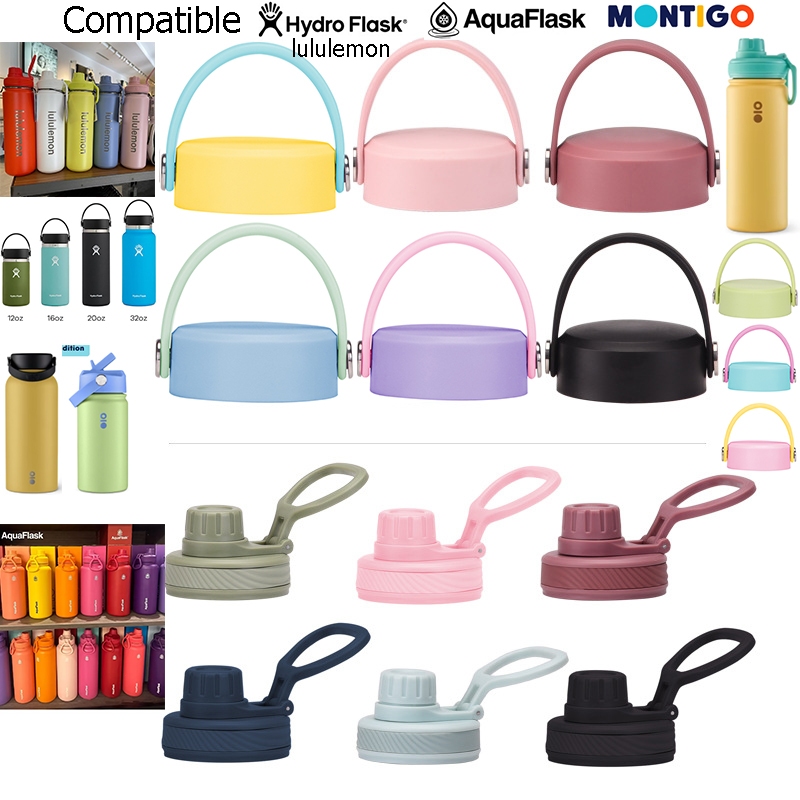 ใช้งานร่วมกับ Hydroflask Montigo Aquaflask ขวดฝาปิดฝาปิดฝาปิดพร้อมที่จับผสมสี ราคา ถูกที่สุด ดีลบีเคเค