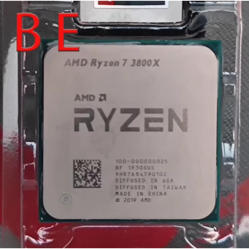 Ryzen 7 3800X AM4 CPU โปรเซสเซอร์ R7-3800X 8Cores 3.9GHz 16T 32MB 105W คอมพิวเตอร์เดสก์ท็อป