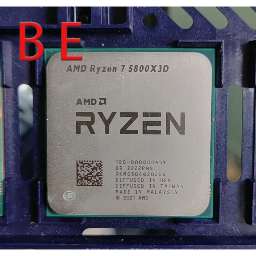 Ryzen 7 5800X3D R7 5800X3D AM4 โปรเซสเซอร์ CPU 8Core 3.4GHz 16Thr 105W 32MB คอมพิวเตอร์เดสก์ท็อป