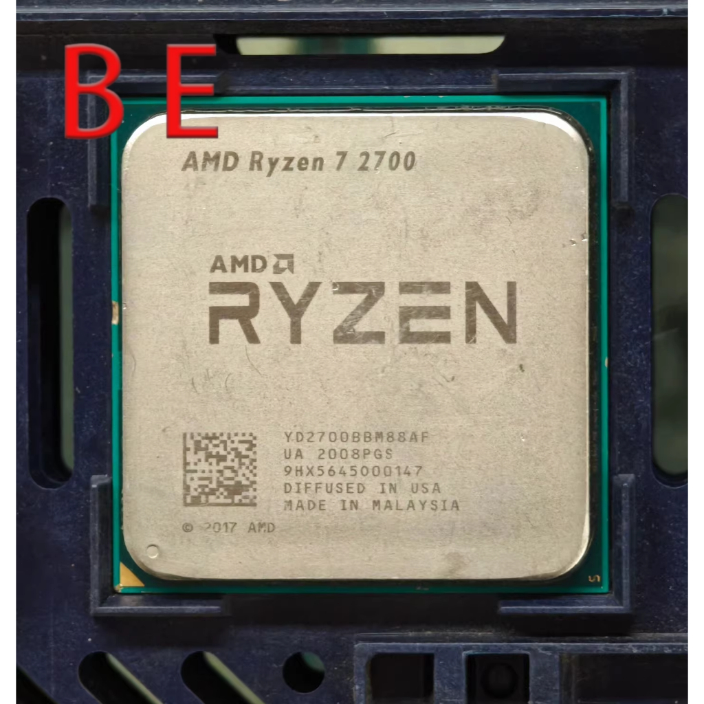 Ryzen 7 2700 AM4 โปรเซสเซอร์ CPU R7 2700 3.2GHz ซ็อกเก็ตแปดแกน AM4 16M 65W