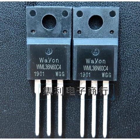 5 ชิ้น Original WML36N60C4 TO-220F MOS field effect tube 36A 600V