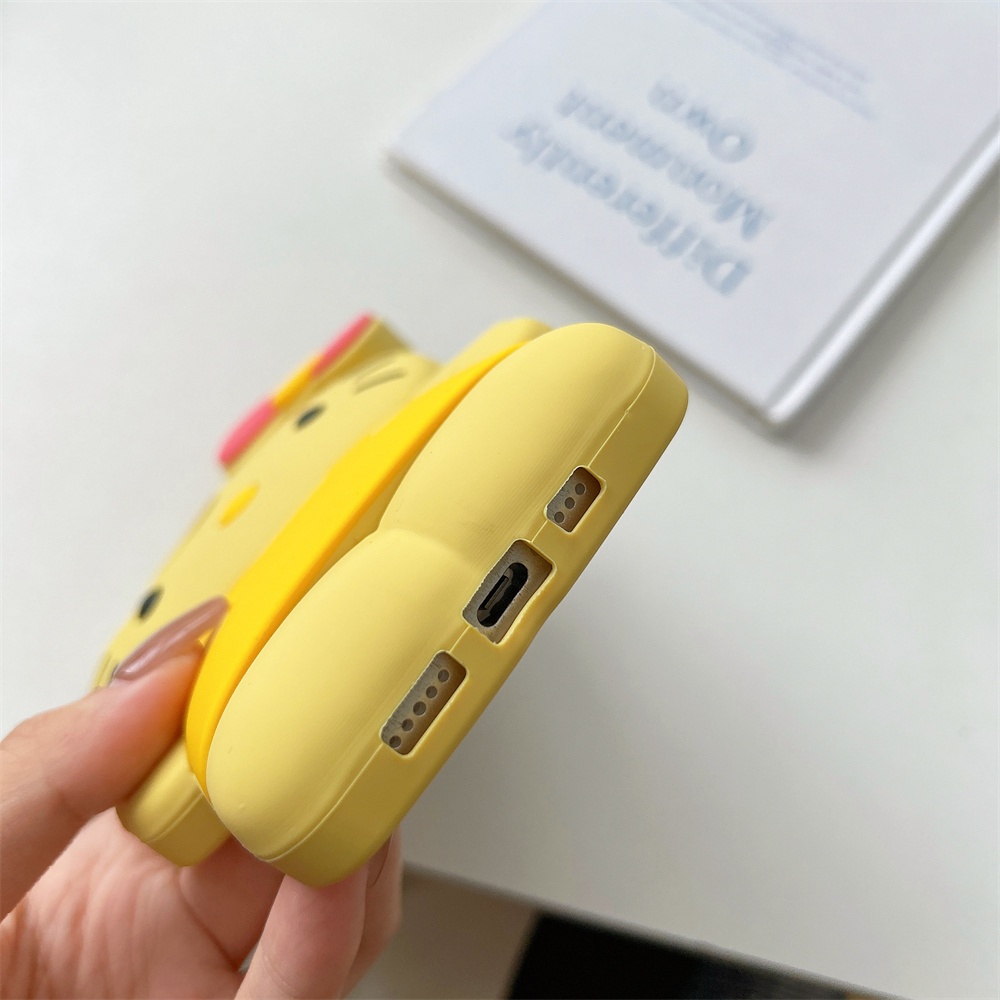 สําหรับ iPhone 16 Plus 15 Pro Max 11 12 13 14 3D การ์ตูนน่ารัก Kitty กันกระแทก Soft TPU Case Cover - รูปที่ 4