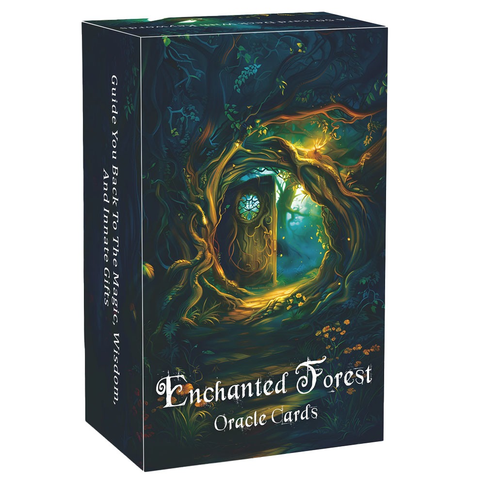50 การ์ด Enchanted Forest Second Edition Oracle Tarot Game, Guide You Back to the Magical World, Fun