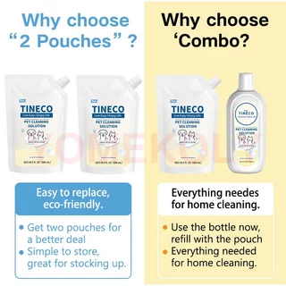 สําหรับน้ํายาทําความสะอาดพื้นกําจัดกลิ่น Tineco 2-Pack (500ml2) | สูตรที่เป็นมิตรต่อสัตว์เลี้ยงเหมาะกับ iFlotter/ Floor One S3/S5/S6/S9 Series