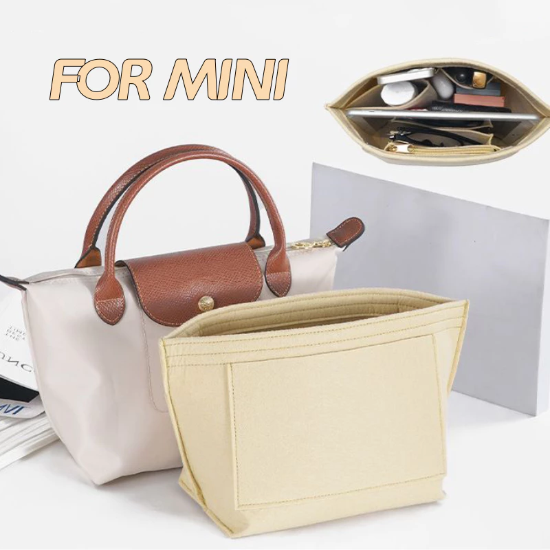 กระเป๋าด้านใน For Longchamp LE PLIAG mini Bag Insert Organizer Bag อุปกรณ์เสริม กันน้ำ