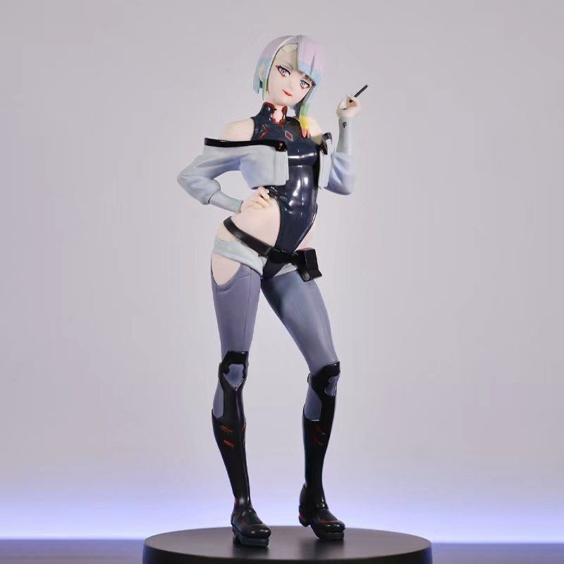 17 ซม.เกมอะนิเมะ Cyberpunk Edgerunners Lucy เดสก์ท็อป Handmade ของเล่นคอลเลกชันตุ๊กตาตกแต่งของขวัญวันเกิดคริสต์มาส