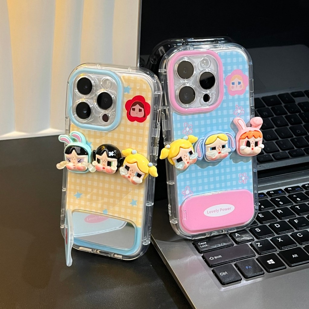 สไตล์ใหม่ 11 ความรู้สึกระดับไฮเอนด์ 12 ลายสก๊อตสามมิติร้องไห้ทารก 13 ผู้ถือกระจกเหมาะสําหรับ แอปเปิล 16โปรแม็กซ์ เคสโทรศัพท์ 14 สร้างสรรค์ x การ์ตูน เอ็กซ์อาร์ น่ารัก ไอโฟน15 กันกระแทกกรณีก