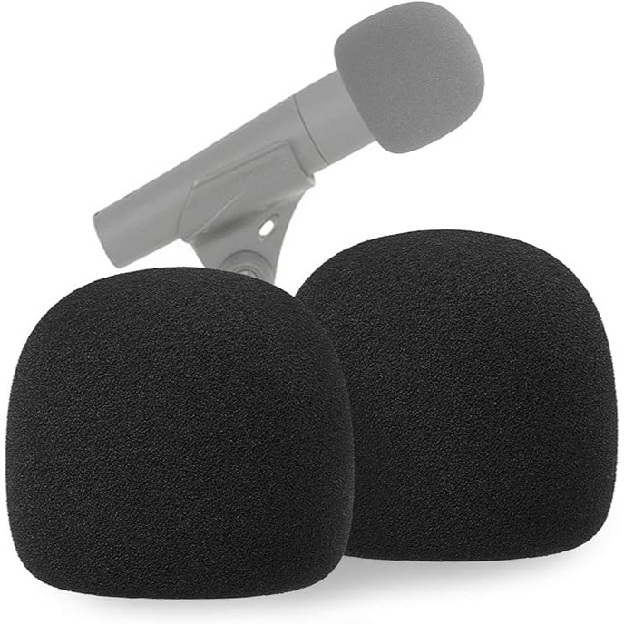SM57 Pop Filter Foam Cover - Mic Windshield Wind Cover ที่กําหนดเองเข้ากันได้กับ Shure SM-57 ไมโครโฟ