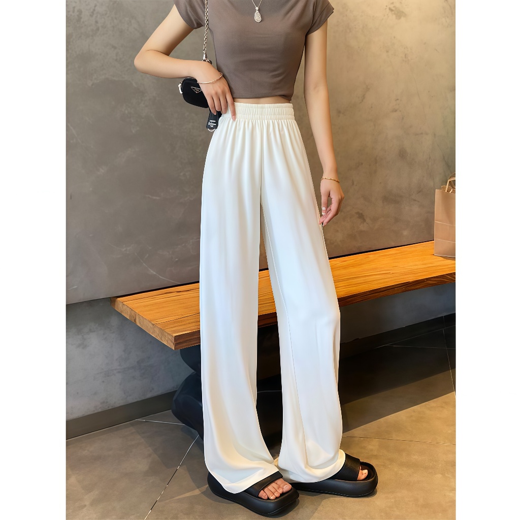 Hotpink ส่งจาก Bangkok🔥กางเกงลำลองทรงหลวมมีกระเป๋าสำหรับผู้หญิง - รูปที่ 2