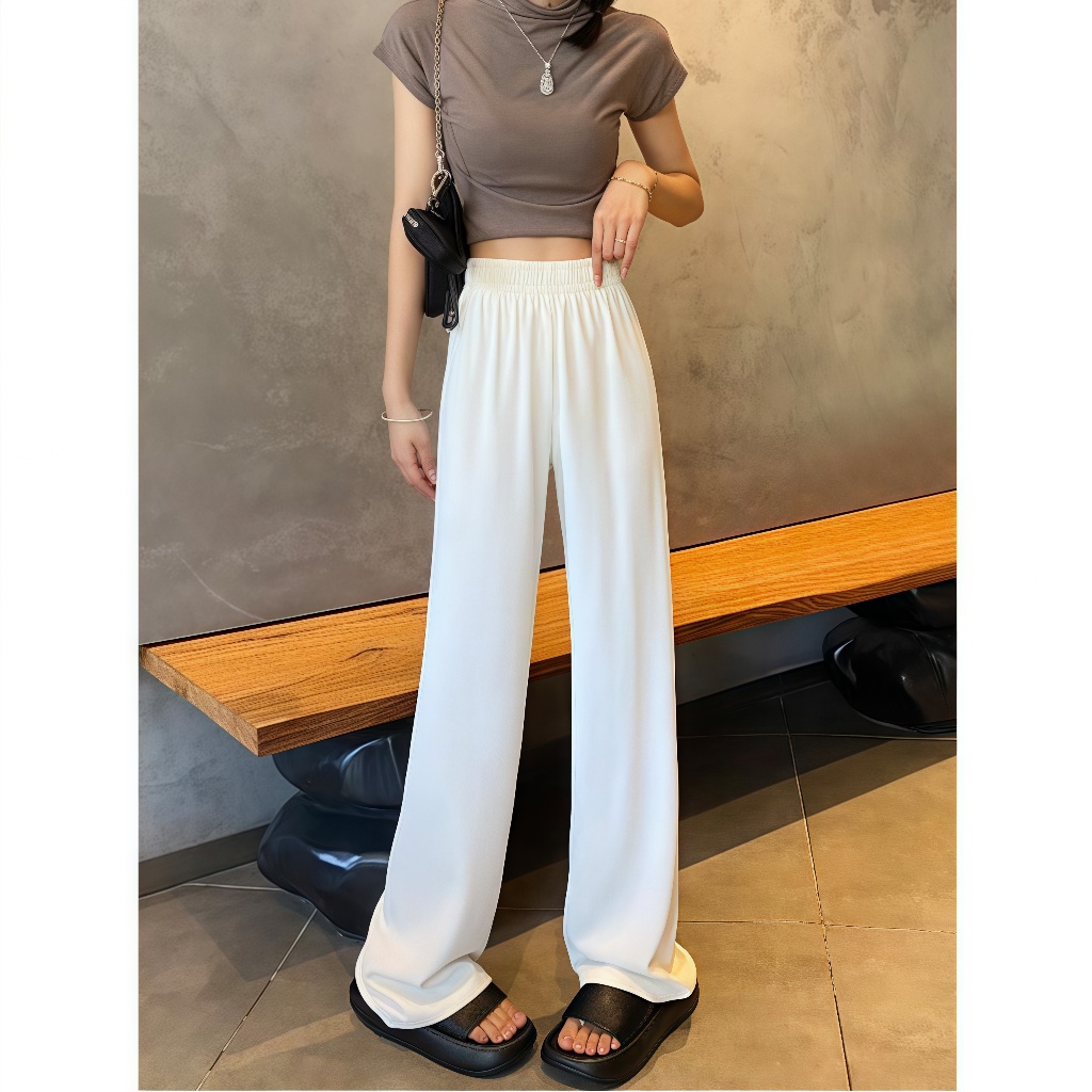 Hotpink ส่งจาก Bangkok🔥กางเกงลำลองทรงหลวมมีกระเป๋าสำหรับผู้หญิง - รูปที่ 3