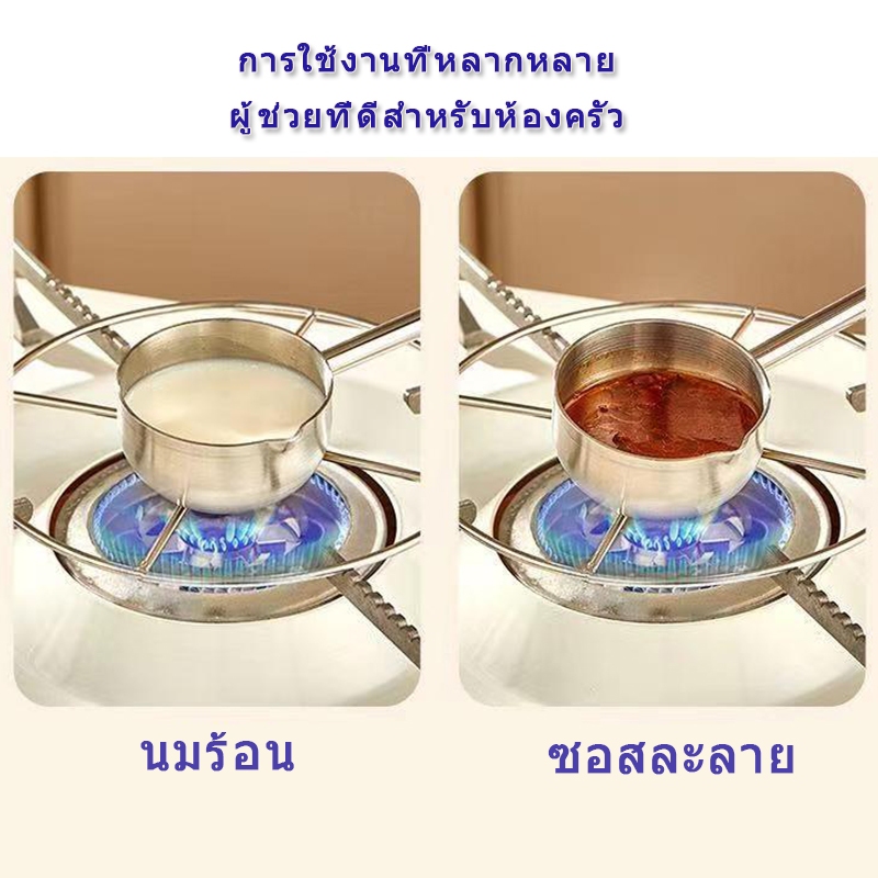 🔥ส่งจากกรุงเทพท้องถิ่น 🚚  กระบวยสเตนเลส ด้ามจับยาว มีปากเท ช้อนเล็ก สำหรับตักน้ำมัน เทซอส จิ้มจุ่ม ของใช้ในครัว - รูปที่ 3