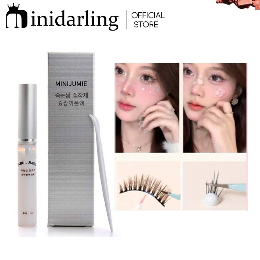 Minijumie เกาหลีกาวกันน้ํา Eye Lash กาวขนตาปลอมแต่งหน้ากาวบางและบริษัท