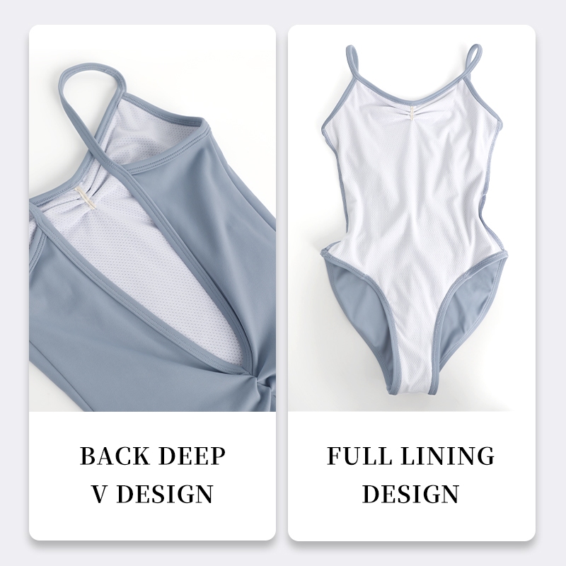 สาว Professional Dance Leotard ปิดเป้าสําหรับเด็ก Ballerina เครื่องแต่งกาย Camisole Jumpsuit ราคา ถูกที่สุด ดีลบีเคเค แกลเลอรีภาพที่ 9