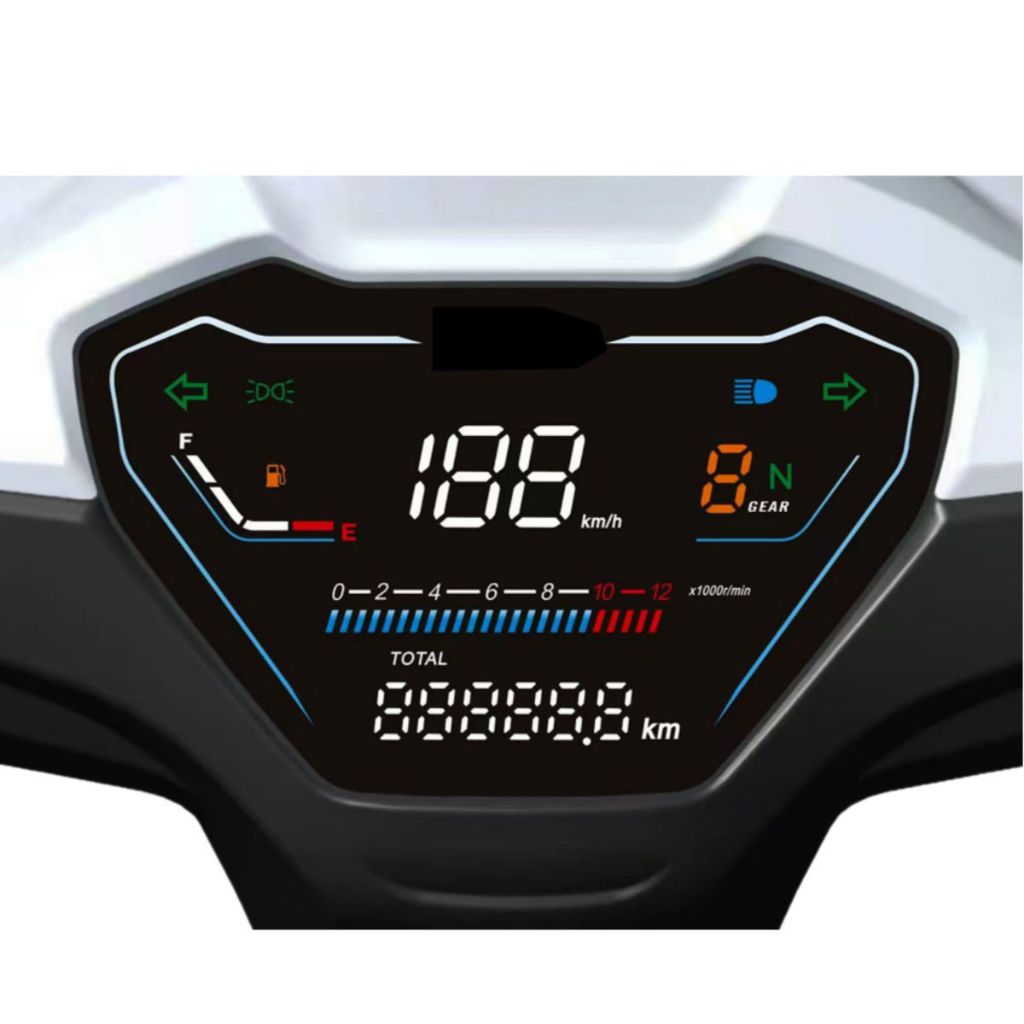 สําหรับ WAVE110I 2018-2025 ดิจิตอลจอแสดงผล LED Speedometer Gauge Tachometer 37100-K2J-T01