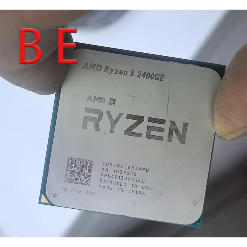 Ryzen 5 2400GE AM4 โปรเซสเซอร์ CPU 3.2GHZ Quad-Core R5-450GE คอมพิวเตอร์เดสก์ท็อป 8 ด้าย