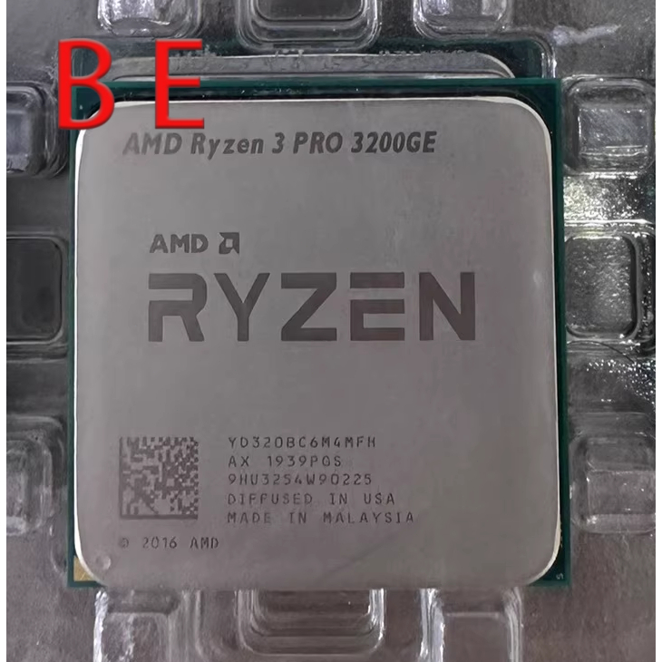 Ryzen 3 3200GE AM4 CPU Processo R3 3200GE Quad-Core 3.3GHz เดสก์ท็อป 4MB 35W คอมพิวเตอร์เดสก์ท็อปคอม