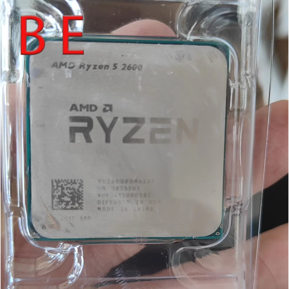 Ryzen 5 2600 AM4 โปรเซสเซอร์ CPU R5 2600 3.4GHz Six-Core 12T 65W 32MB เดสก์ท็อป