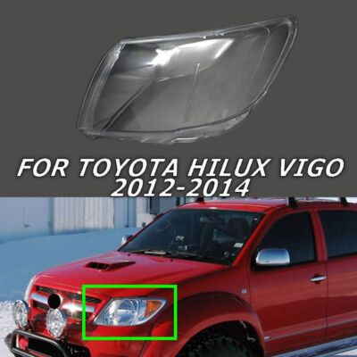 ฝาครอบไฟหน้า/ไฟหน้า ฝาครอบเลนส์โปร่งใสสําหรับ toyota hilux vigo 2012 2013 2014