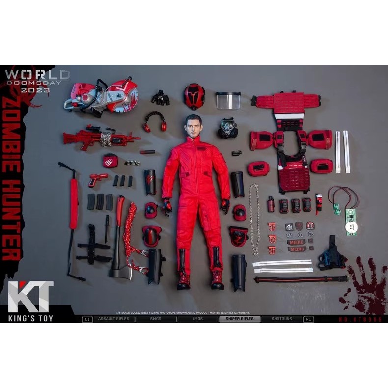 "KINGS TOY Apocalypse Zombie Hunter 1/6 KT8009 Action Figure"