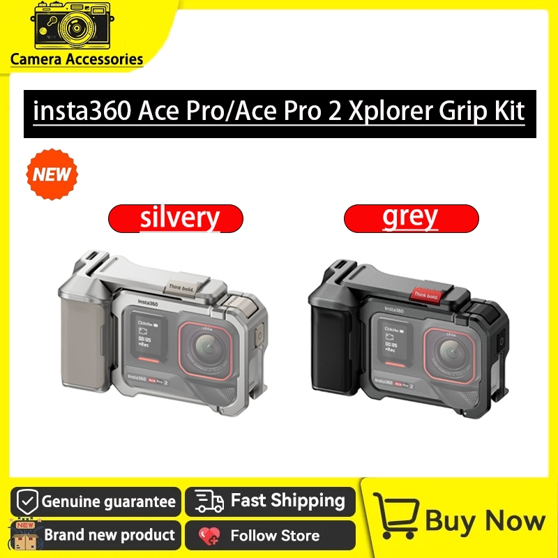 ต้นฉบับใหม่ Insta360 Ace Pro/Ace Pro 2 Xplorer Grip Kit วัสดุอลูมิเนียมสําหรับ Insta360 Ace Pro/Ace 