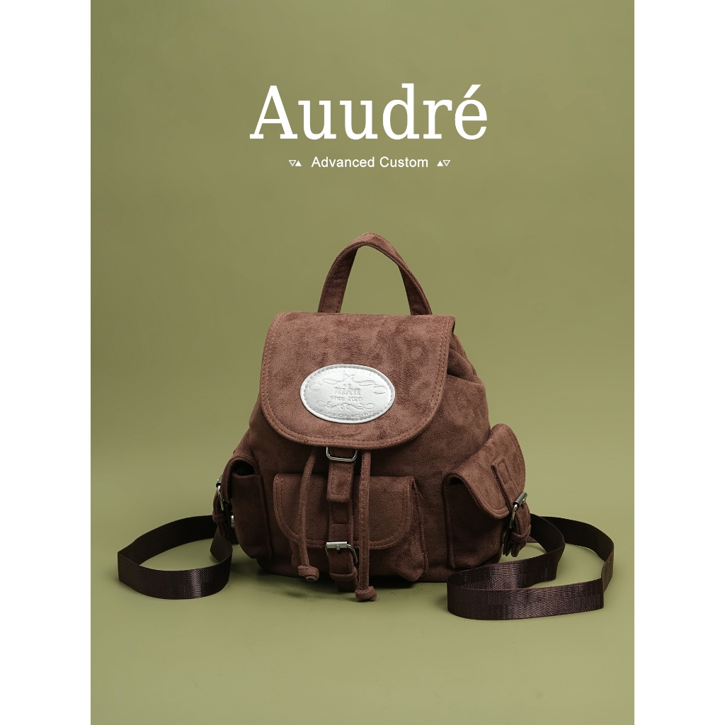 AUUDRE حقيبة ظهر نسائية ريترو فاخرة