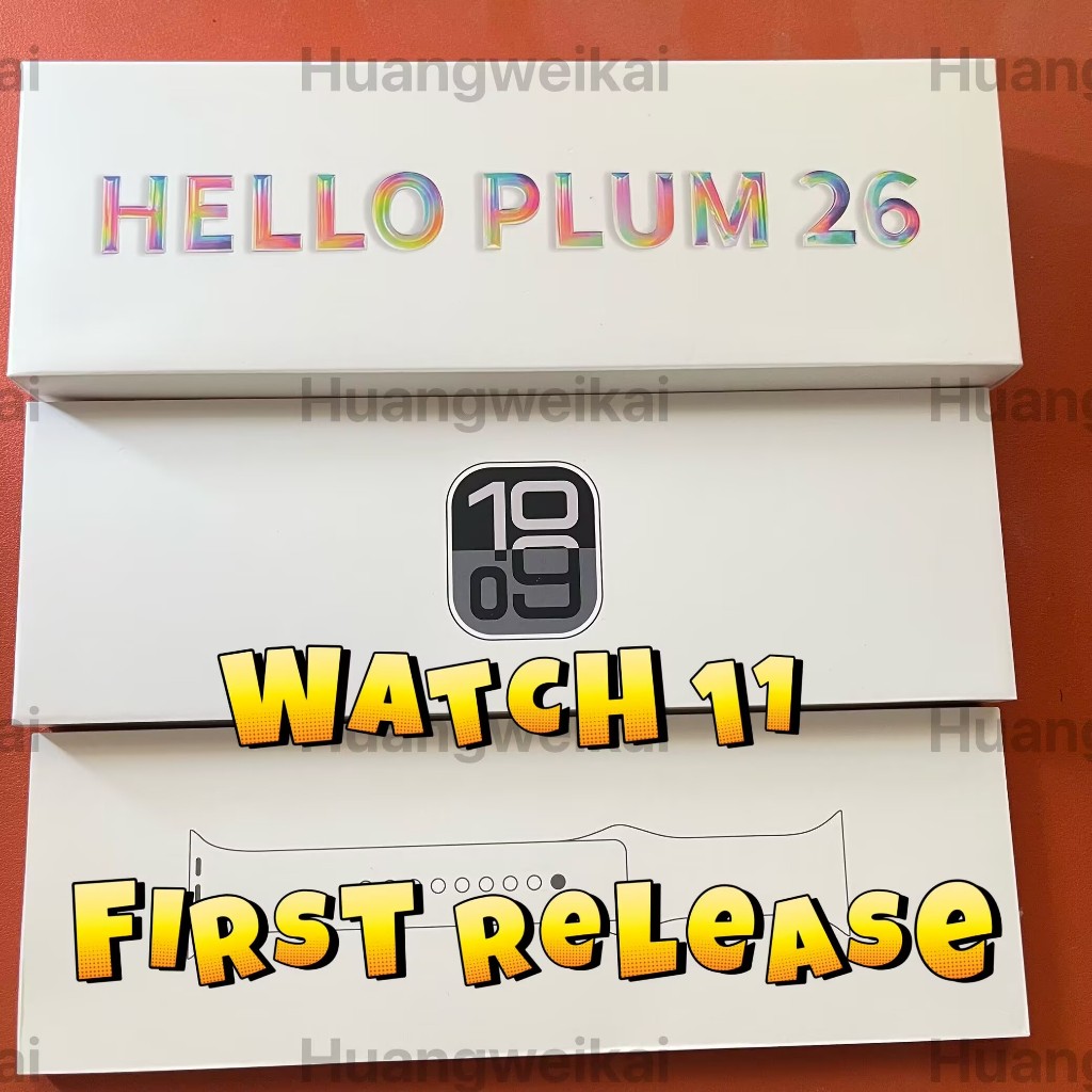 First release watch 11 Amoled 2026 H26 pro+ TOP HELLO PLUM smart watch NFC 46mm sports smart watch ส