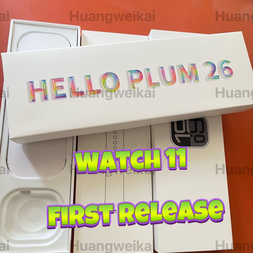 First release watch 11 Amoled 2026 H26 pro+ TOP HELLO PLUM smart watch NFC 46mm sports smart watch ส