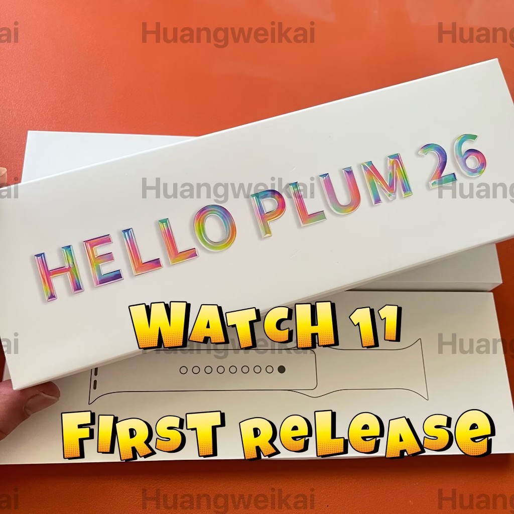 First release watch 11 Amoled 2026 H26 pro+ TOP HELLO PLUM smart watch NFC 46mm sports smart watch ส
