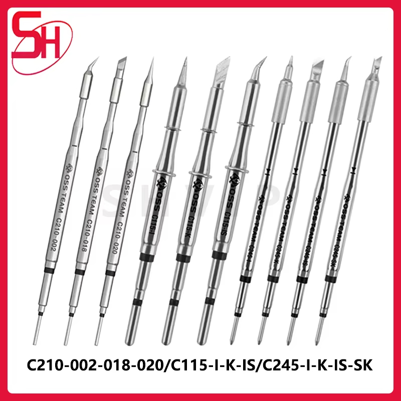 OSS TEAM C210 T245 C115 หัวแร้งเคล็ดลับตะกั่วฟรีความร้อน Core ใช้งานร่วมกับ Sugon Aifen Aixun GVM สถ