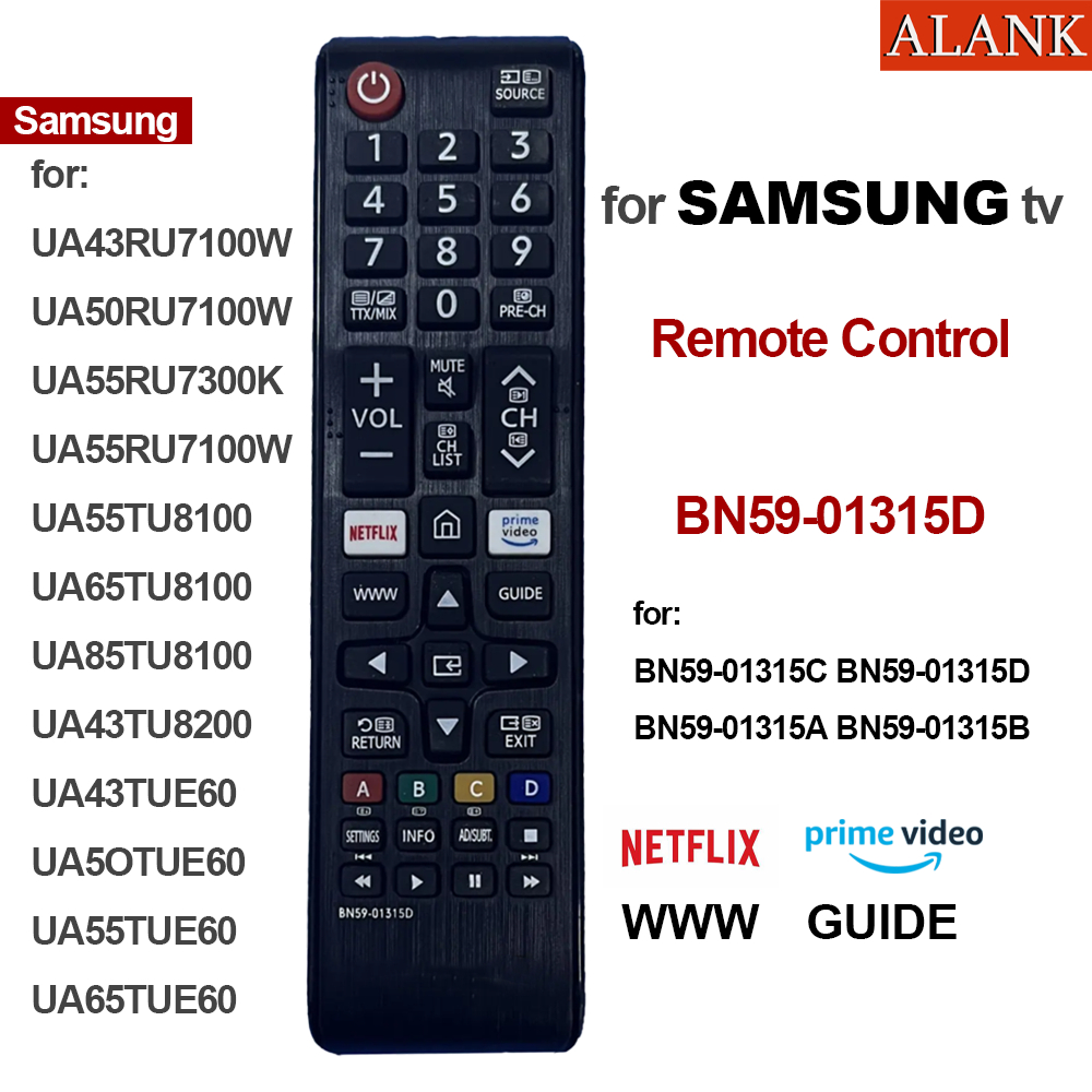 ALANK for รีโมททีวี SAMSUNG LCD LED Smart TV รุ่น BN59-01315D BN59-01315A BN59-01315B
