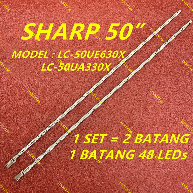 ใหม่ 2 ชิ้น/เซ็ต LC-50UE630X / LC-50UA330X SHARP 50 LED TV BACKLIGHT / LAMPU TV LC-50UE630 LC-50UA33