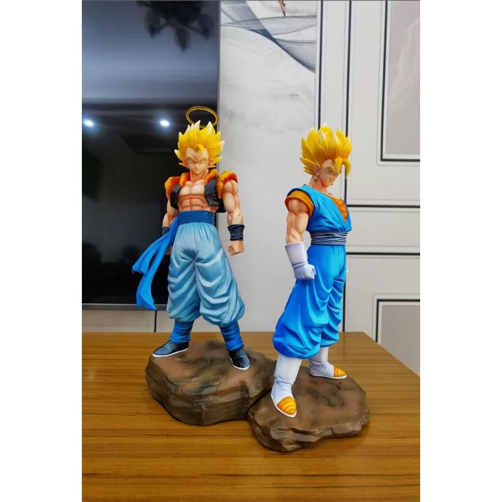 Dragon Ball อะนิเมะ Gogeta Son Goku Vegeta 30 ซม. Mountain River Double King 3.0 MSP Scale Hand-Made
