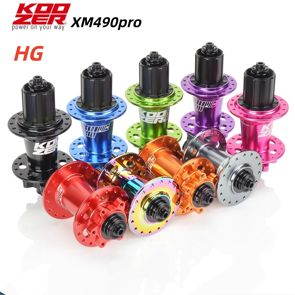 Hub Koozer XM490proHG สำหรับจักรยาน MTB ขนาด 100, 135 และ 142 mm QR/THRU กุญแจ 6 ข้อเสบียง จาก.CRMO