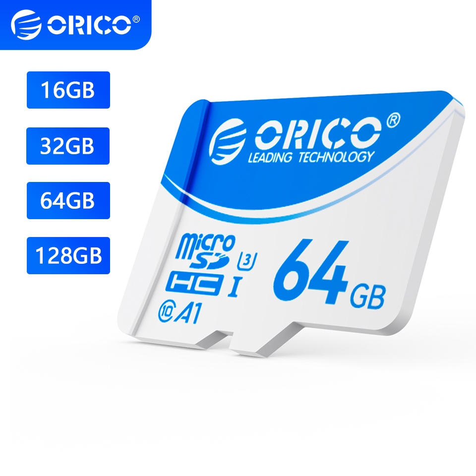 100% Original ORICO 16GB 32GB 64GB 128GB MicroSDXC UHS-I การ์ดหน่วยความจํา U3 Class10 V30 A1 Micro S