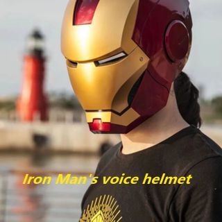 ควบคุมเสียง Iron Man หมวกกันน็อคควบคุมเสียงด้วยเสียง Touch L…