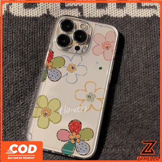 เคสสําหรับ OPPO Reno16F 16Pro 15F 15ProMax 14F 14Pro 13F 13Pro 12F 12Pro 11F 11Pro 10Pro 8T 8Z 7Z 6Z สวย Dopamine ดอกไม้สีสันสดใสกันกระแทก TPU เคสโทรศัพท์.