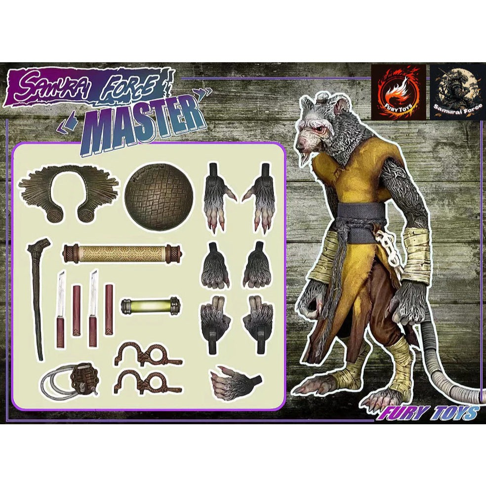Fury Toys 1/12 Samurai Force Wave 2 The Master action figure Fury Toys 1/12 Samurai Force Wave 2 แอ็