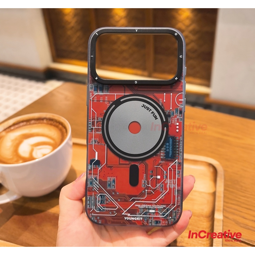 Youngkit เคสไอโฟน 17/16/15/14/13 Pro Max Magnetic case for iPhone 17 pro max - ป้องกันการกระแทกลายนิ