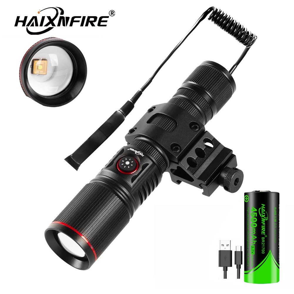HaixnFire H50 ไฟฉายซูม Super Bright LED Outdoor Camping Light/อลูมิเนียม/COD