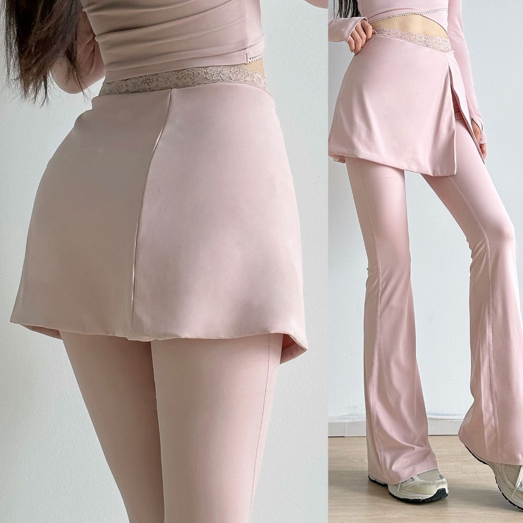 ผู้หญิงกีฬาฟิตเนสระบายอากาศสีทึบแผ่นคงที่โยคะชุดสองชิ้น - รูปที่ 2