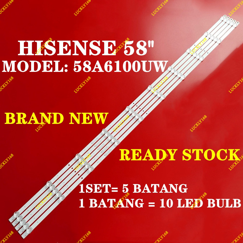 LED TV 58A6100UW Hisense BACKLIGHT ใหม่ / ใหม่เอี่ยม 58A6100. Mlb9 BACKLIGHT, / , 58A6100.
