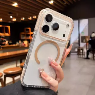 ขายร้อนปลอกใหม่บางเฉียบใสเคสโทรศัพท์อะคริลิกันกระแทกเคสแข็งไม่เหลืองรองรับชาร์จไร้สายสําหรับiPhone 17 16 13 12 Pro max 17AiRกรณี